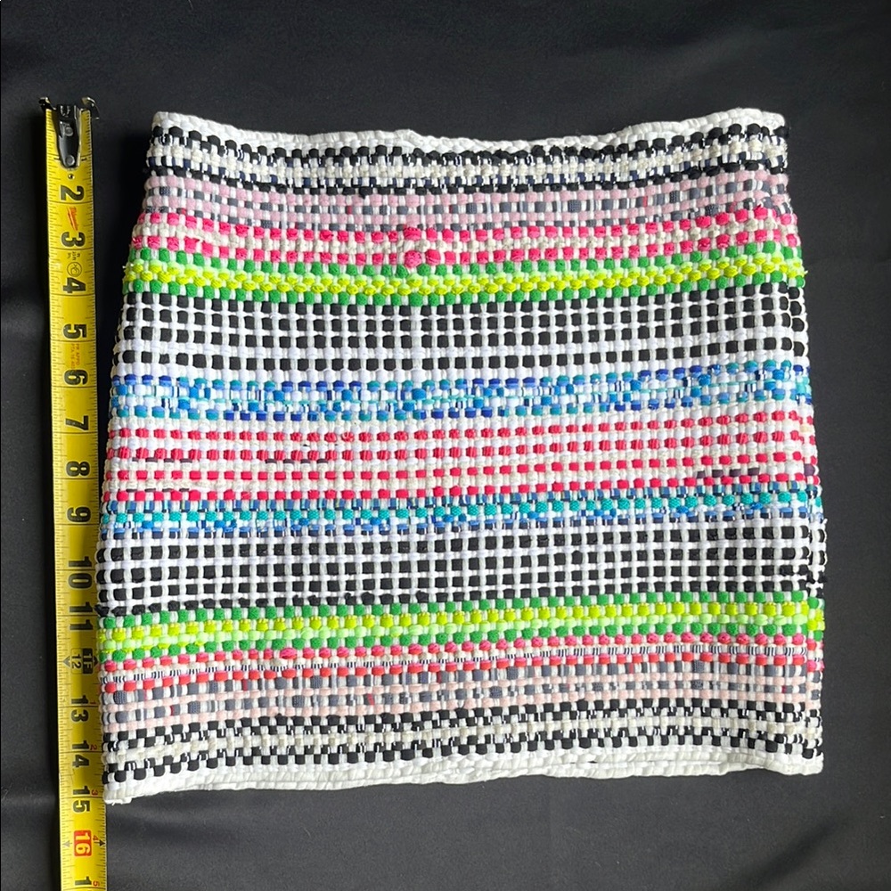 Colorful Woven Striped Skirt